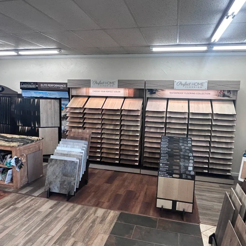 The showroom at CarpetsPlus ColorTile of Winnsboro, Texas