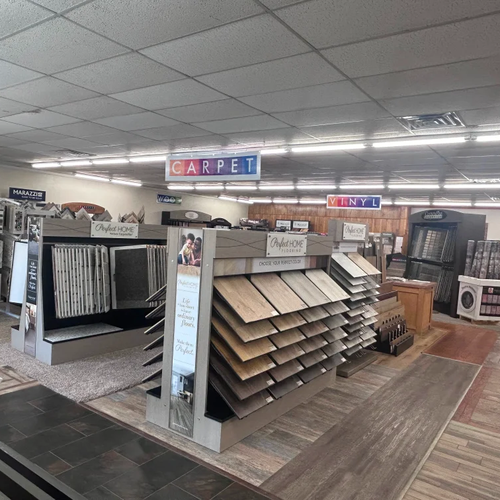 The showroom at CarpetsPlus ColorTile of Winnsboro, Texas